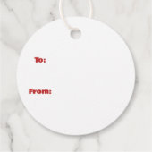 Dackel durch Schnee Niedliche Dackel Rentierhund Geschenkanhänger (Rückseite)