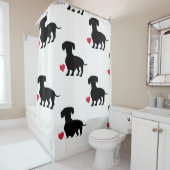 Dackel Duschvorhang (Beispiel)