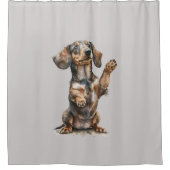 Dackel Duschvorhang (Vorderseite)