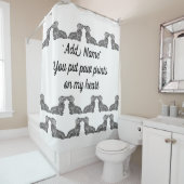 Dackel Duschvorhang (Beispiel)