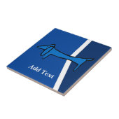 Dackel Dutch Look, Personalize Fliese (Seite)