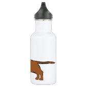 Dackel Edelstahlflasche (Rechts)