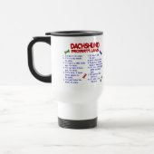 Dackel-Eigentums-Gesetze 2 Reisebecher (Links)