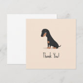 Dackel Einladung (Vorne/Hinten)