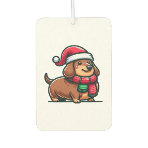 Dackel Elegance Weihnachtsvorfreude Klassisch Autolufterfrischer