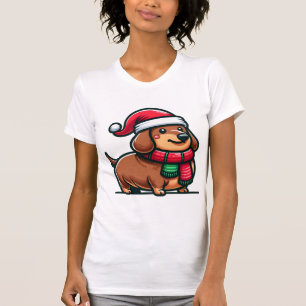 Dackel Elegance Weihnachtsvorfreude Klassisch T-Shirt