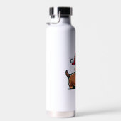 Dackel Elegance Weihnachtsvorfreude Klassisch Trinkflasche (Rechts)