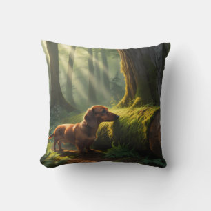 Dackel Elegant Throw Kissen