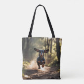 Dackel Elegante Tasche (Rückseite)