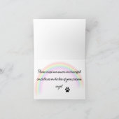 Dackel Engel Verlust der Heimkarte Karte (Innenseite)