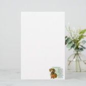 Dackel Erbe der Liebe Briefpapier (Stehend Vorderseite)