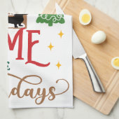 Dackel: Es gibt keinen Ort wie Zuhause Geschirrtuch (Viertel Falte)