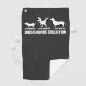 Dackel Evolutionen Golfhandtuch (Insitu)