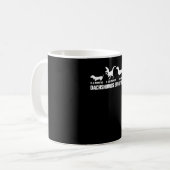 Dackel Evolutionen Kaffeetasse (Vorderseite Links)