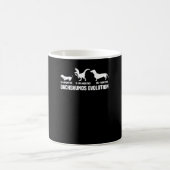 Dackel Evolutionen Kaffeetasse (Mittel)