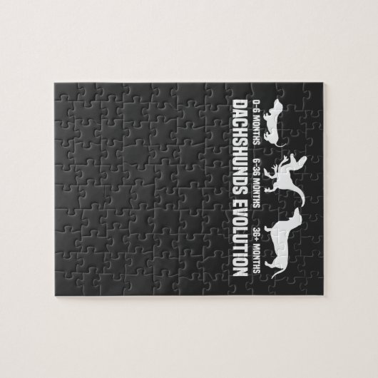 Dackel Evolutionen Puzzle (Horizontal)