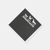 Dackel Evolutionen Serviette (Ecke)