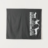 Dackel Evolutionen Wandteppich (Vorderseite (Horizontal))