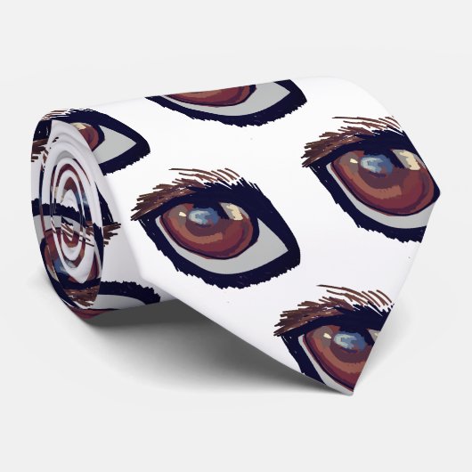 Dackel Eye Krawatte (Gerollt)