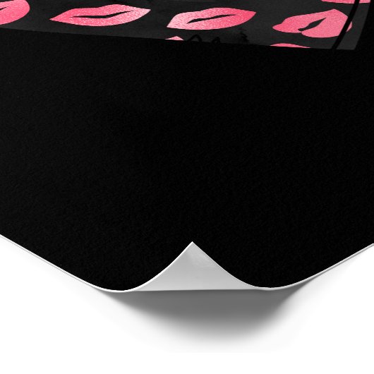 Dackel Eyes Solid Color Poster (Ecke)