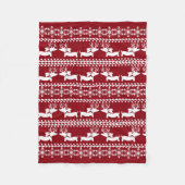 Dackel Fair Isle Ugly Weihnachtskraut Decken (Vorderseite)