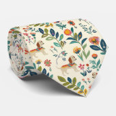 Dackel Farbe hell Krawatte (Gerollt)