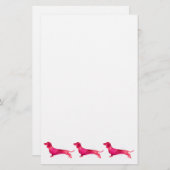 Dackel - Farbgestaltung Briefpapier (Vorne/Hinten)