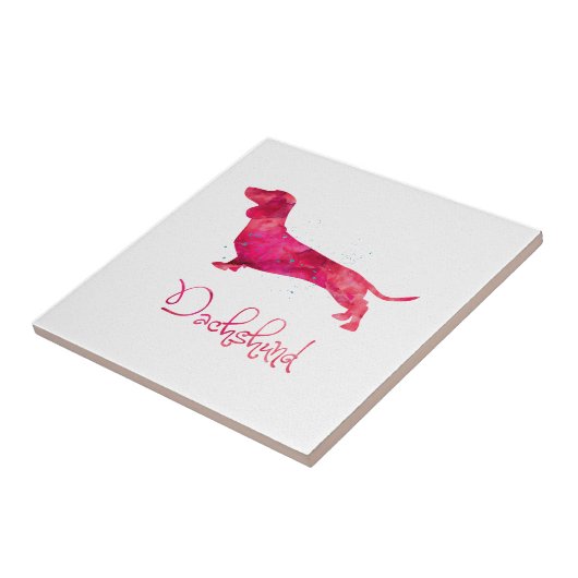 Dackel - Farbgestaltung Fliese (Seite)