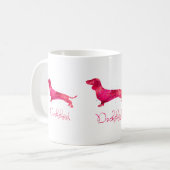 Dackel - Farbgestaltung Kaffeetasse (Vorderseite Links)