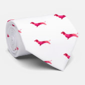 Dackel - Farbgestaltung Krawatte (Gerollt)