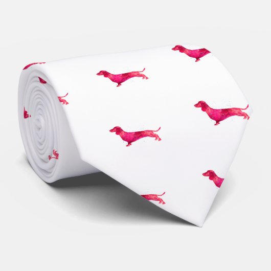 Dackel - Farbgestaltung Krawatte (Gerollt)