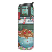 Dackel Feiertag Backen: Feierliche Weihnachten Thermosbecher (Nach links gedreht)