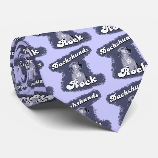 Dackel-Felsen-Hals-Krawatte Krawatte (Gerollt)