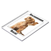 Dackel-Felsen Notizblock (Linke Seite)