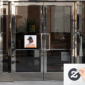 Dackel Fensteraufkleber (Büro Tür)