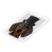 Dackel, Festhund und Hut Magnet (Linke Seite)