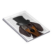 Dackel, Festhund und Hut Notizblock (Rechte Seite)