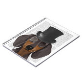 Dackel, Festhund und Hut Notizblock (Linke Seite)