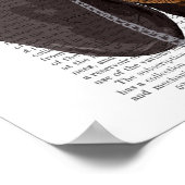 Dackel, Festhund und Hut Poster (Ecke)