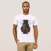 Dackel, Festhund und Hut T-Shirt (Vorne ganz)