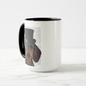 Dackel, Festhund und Hut Tasse (Vorderseite Links)