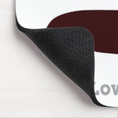 Dackel-Feuerwehrmann "bleibe niedrig " Mousepad (Ecke)