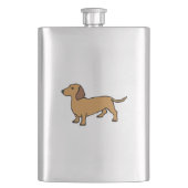 Dackel Flachmann (Vorderseite)