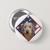 Dackel Flag 2 Button (Vorne & Hinten)