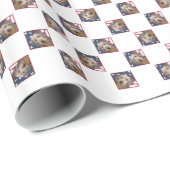 Dackel Flag 2 Geschenkpapier (Rolleneckpunkt)