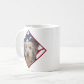 Dackel Flag 2 Kaffeetasse (Vorderseite Links)