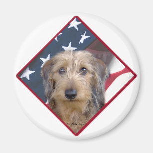 Dackel-Flagge 2 Magnet
