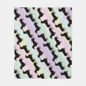 Dackel Fleece Blanket (Vorderseite)