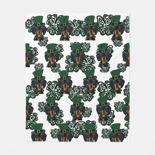 DACKEL FLEECEDECKE (Vorderseite)