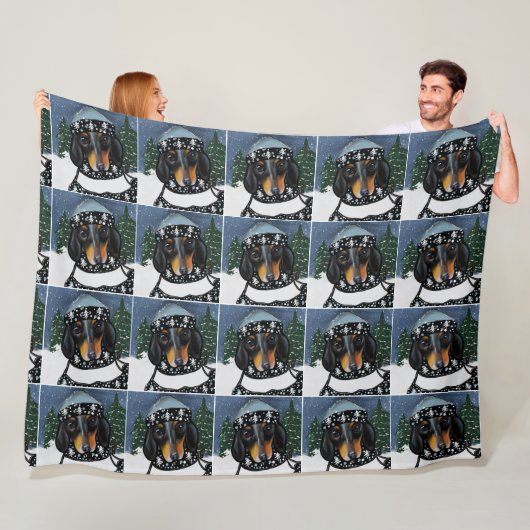 DACKEL FLEECEDECKE (Beispiel)